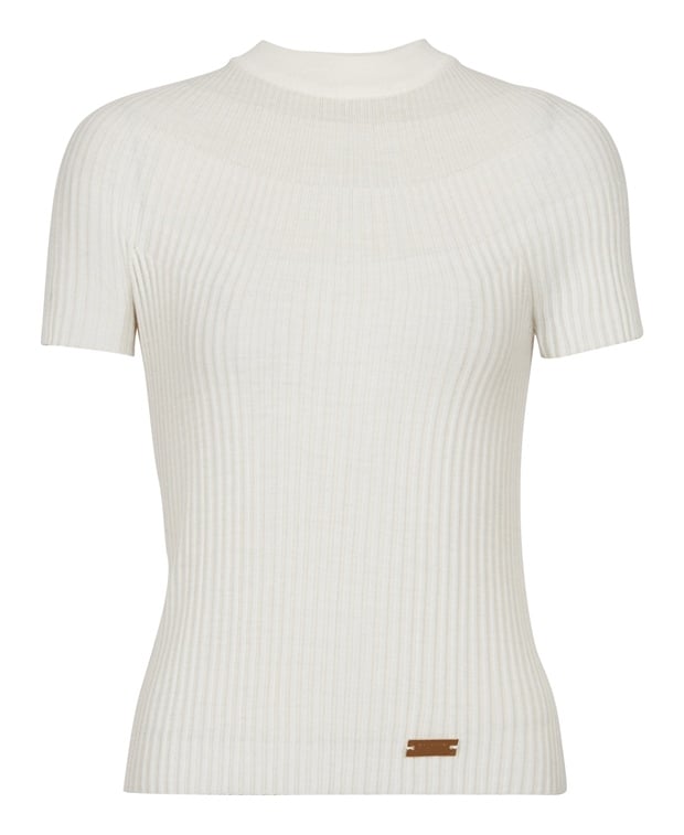Balmain Short-sleeved blouse Beige