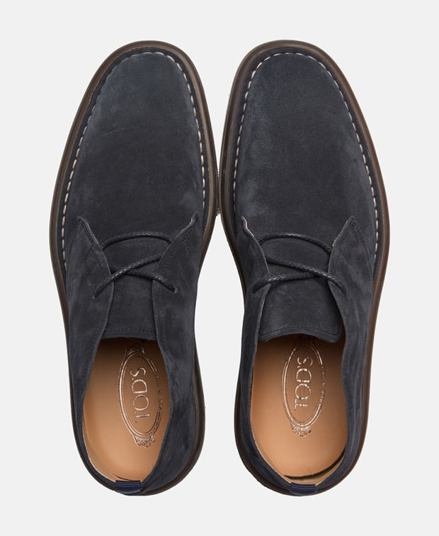 Tod's POLACCO NASTRO IDEAL 06G Desert boots Dark Blue