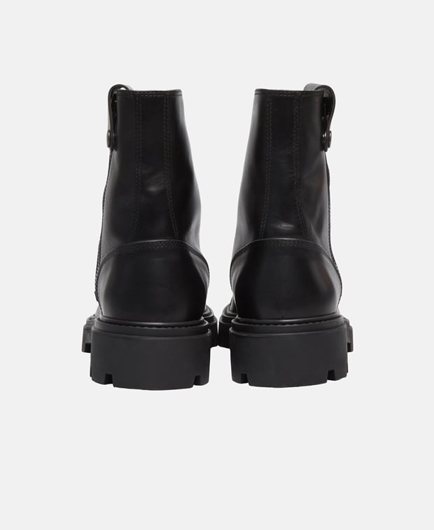 Tod's Stiv Aletto Gomma Pesante Lace-up ankle boot Black