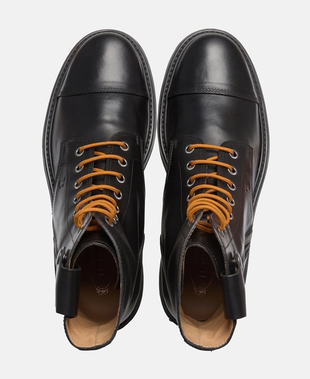 Tod's Stiv Aletto Gomma Pesante Lace-up ankle boot Black