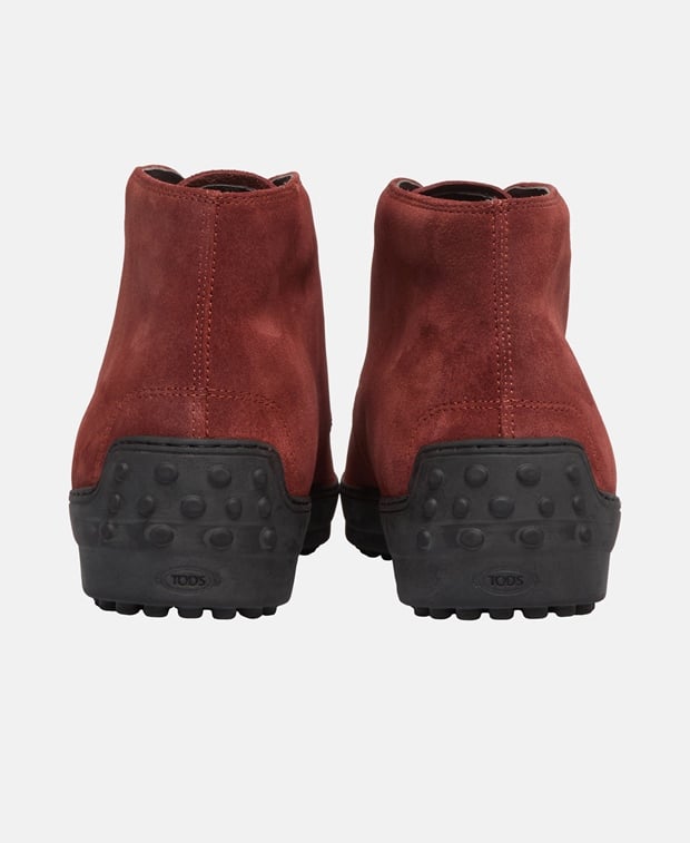 Tod's Polacco Desert boots Burgundy