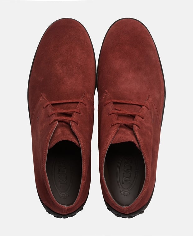 Tod's Polacco Desert boots Burgundy