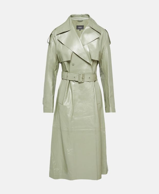 Mackage Leather trench coat Carmela