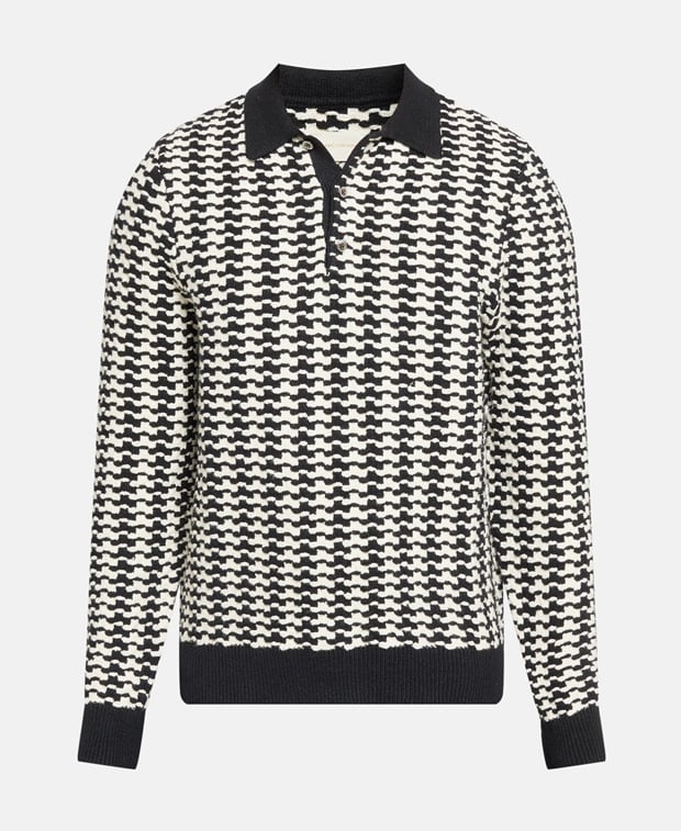 Long-sleeved polo shirt