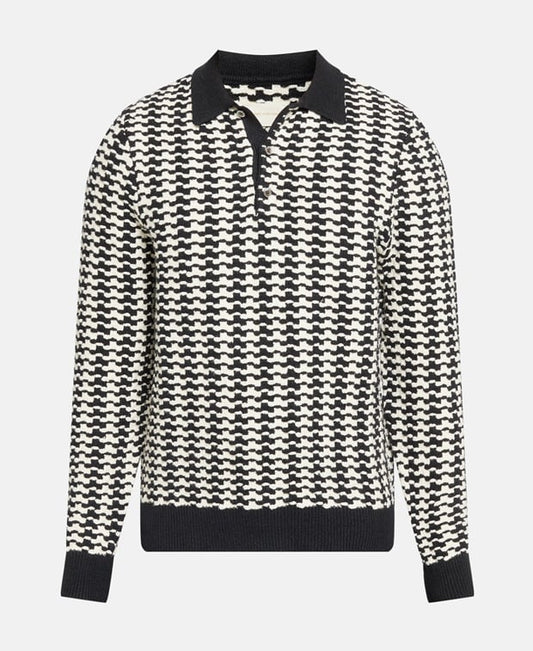 Long-sleeved polo shirt