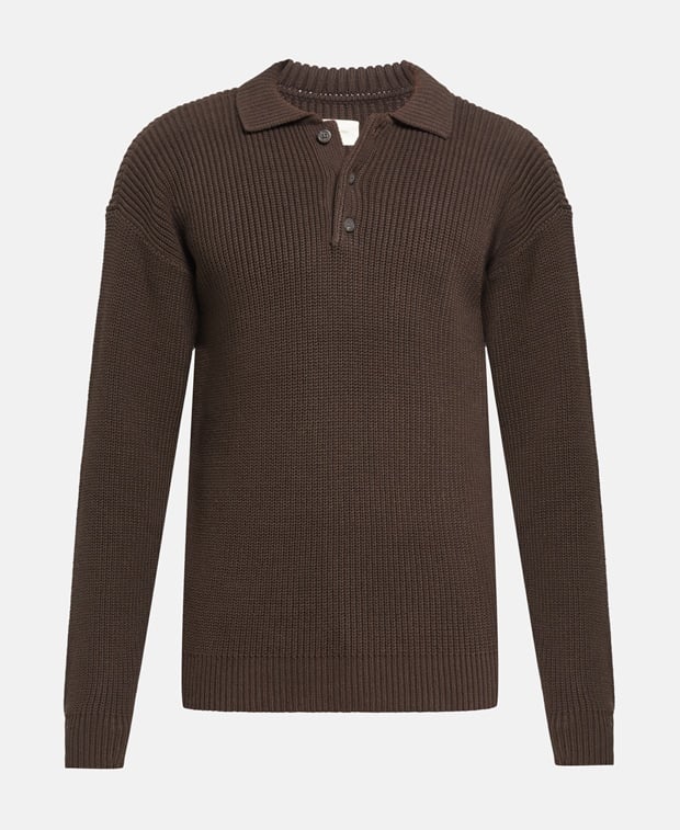 Knitted polo shirt