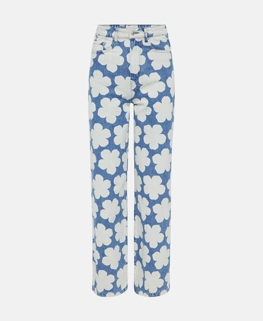 Kenzo Ayame Relaxed Fit Jeans Blue