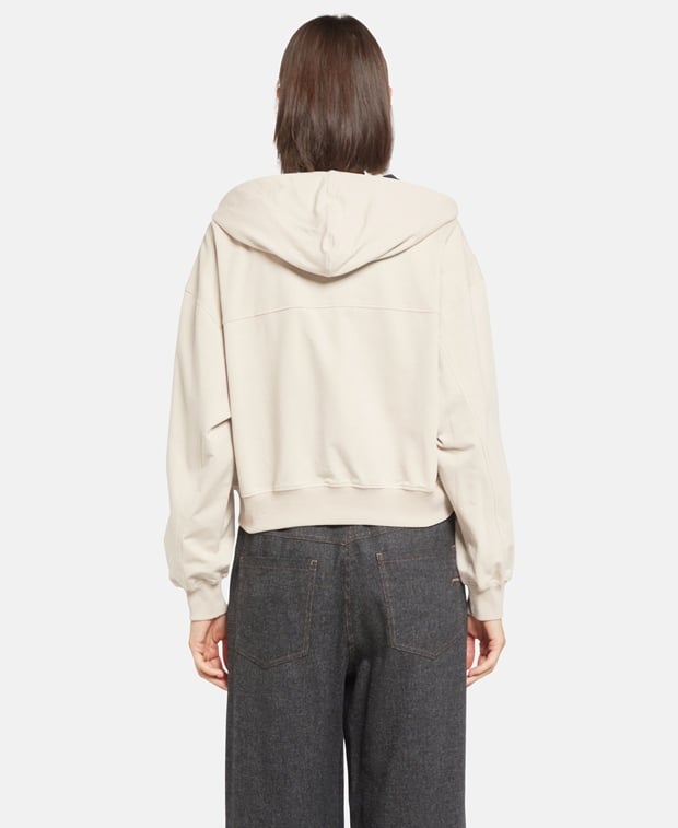 Brunello Cucinelli Hooded sweat jacket Sand