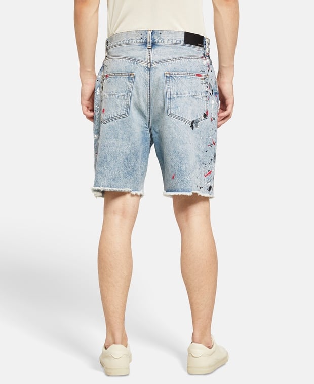 Amiri AMIRI Denim Bermuda Light Blue