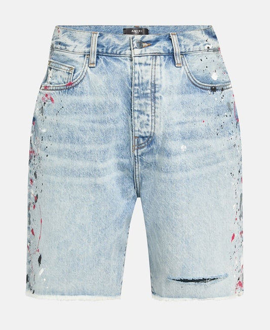 Amiri AMIRI Denim Bermuda Light Blue
