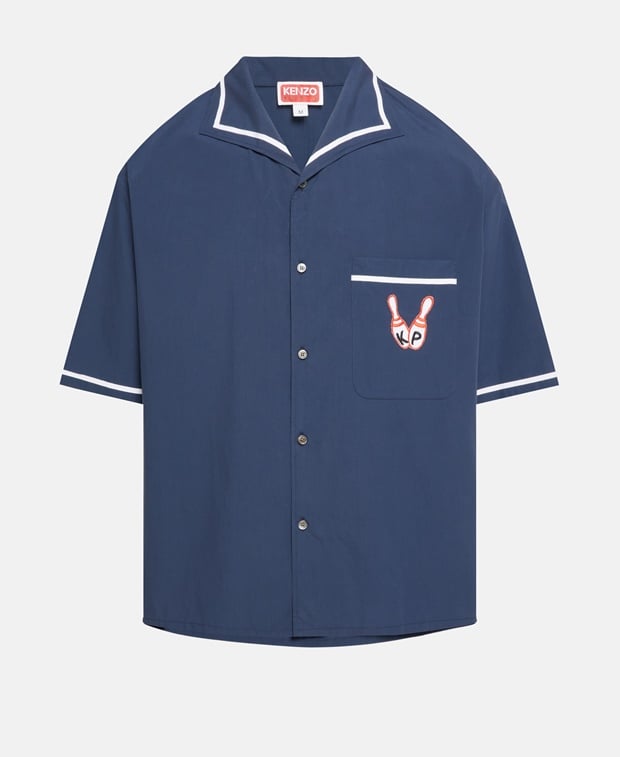 Kenzo Short-sleeved shirt Midnight Blue