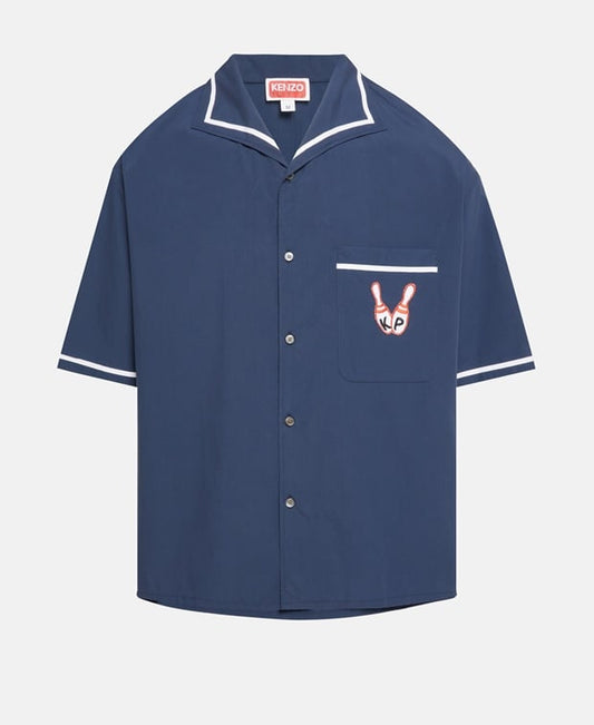 Kenzo Short-sleeved shirt Midnight Blue