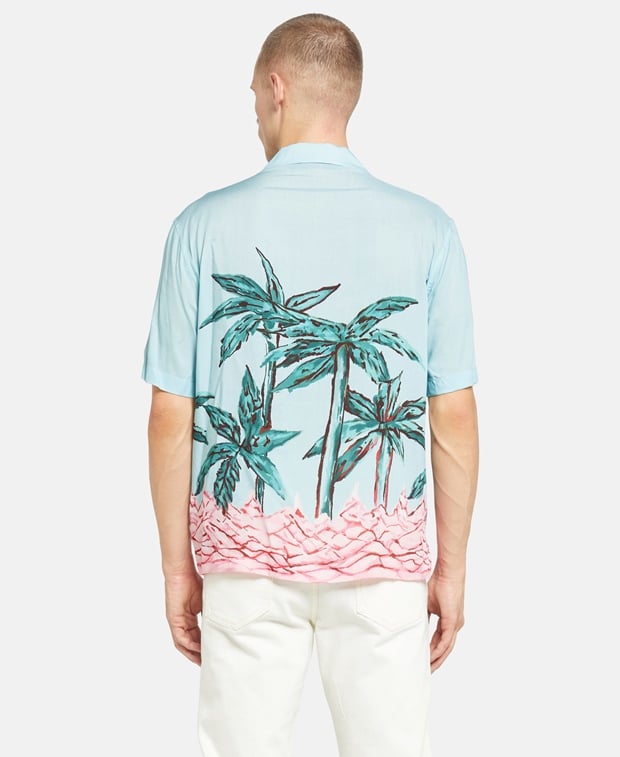 Palm Angels Short-sleeved shirt - regular fit Blue