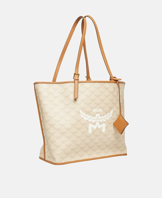 MCM Leather-look tote bag Himmel
