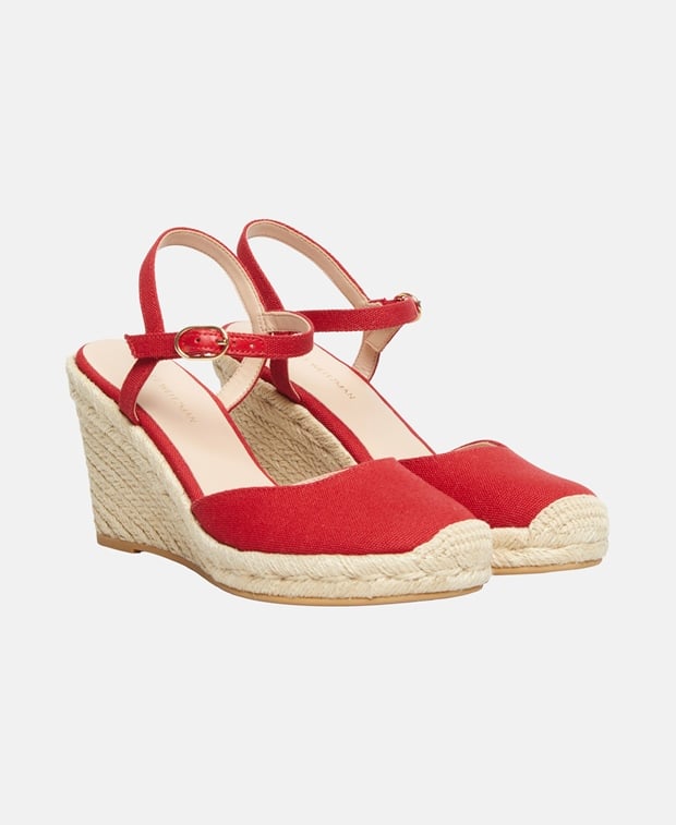 Stuart Weitzman Mykonos CloseespWedge Wedge sandals Red