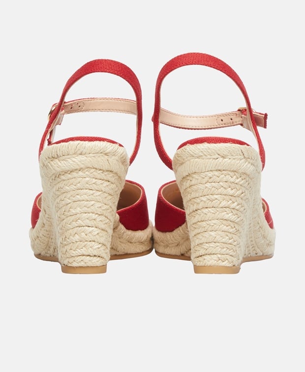 Stuart Weitzman Mykonos CloseespWedge Wedge sandals Red