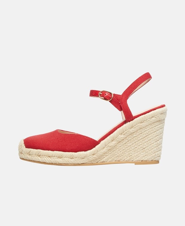 Stuart Weitzman Mykonos CloseespWedge Wedge sandals Red