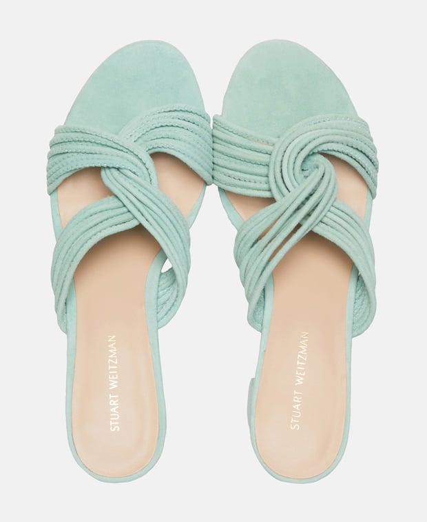 Stuart Weitzman Twist Block 75 Heeled sandals Mint
