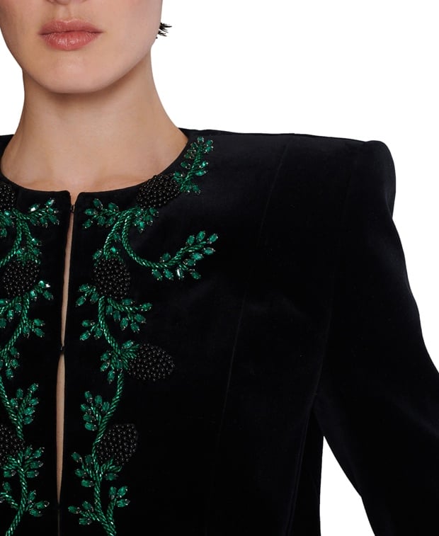 Balmain Uniform-style jacket Black