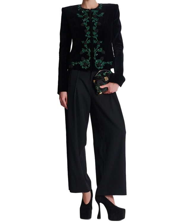 Balmain Uniform-style jacket Black