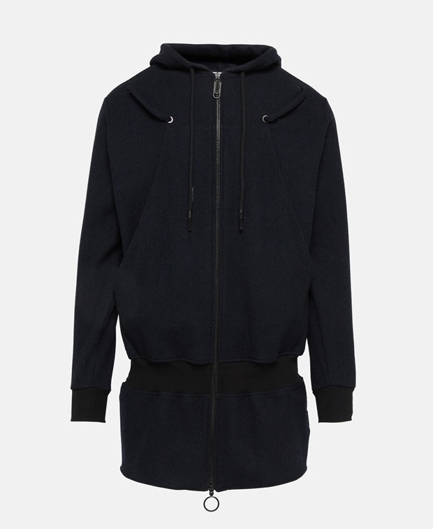 Hooded sweat jacket