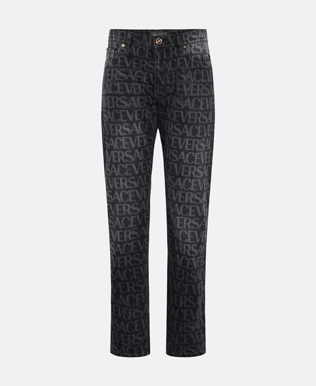 Versace Mitchel Fit Straight leg jeans Black