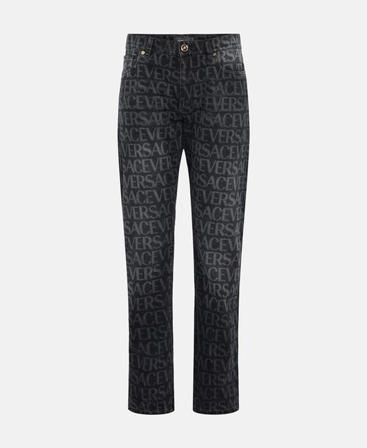 Versace Mitchel Fit Straight leg jeans Black