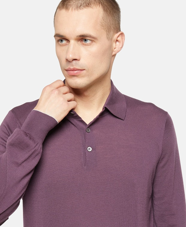 Knitted polo shirt