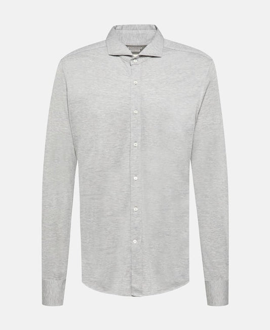 Brunello Cucinelli Long-sleeved shirt - slim fit Grey