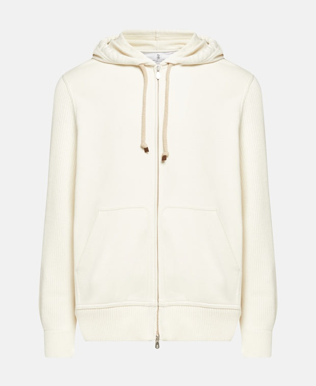 Hooded sweat jacket