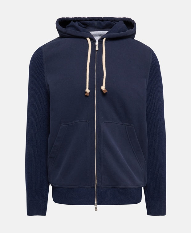 Hooded sweat jacket