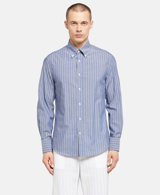 Brunello Cucinelli Long-sleeved shirt - slim fit