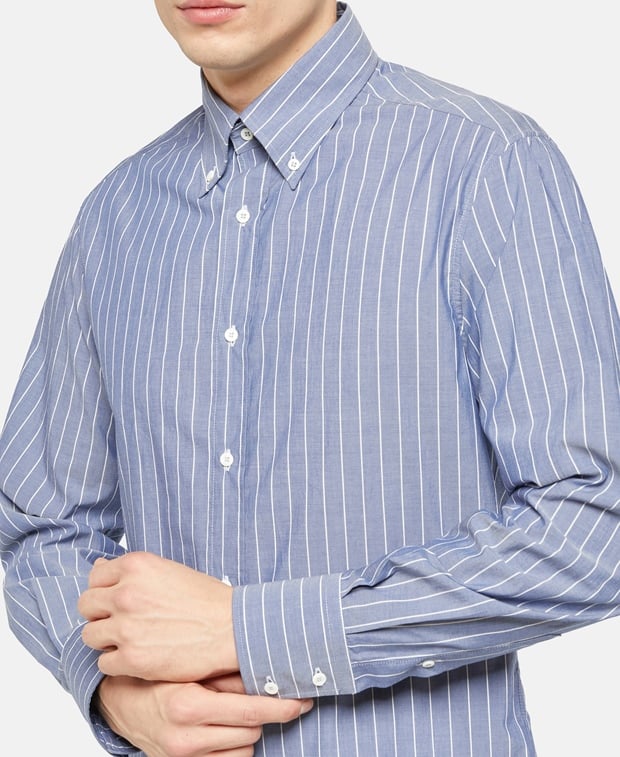 Brunello Cucinelli Long-sleeved shirt - slim fit