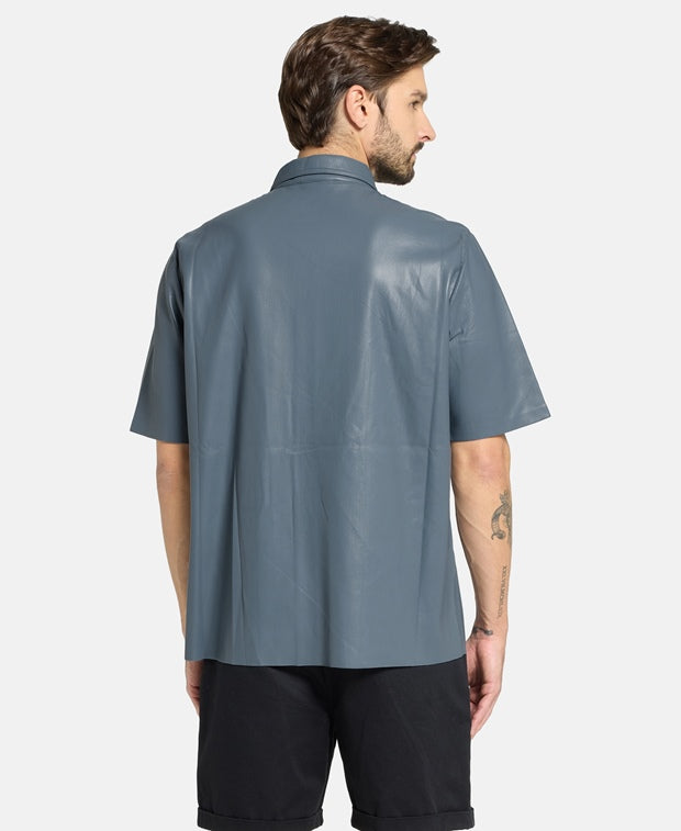 Nanushka Leather-look shirt