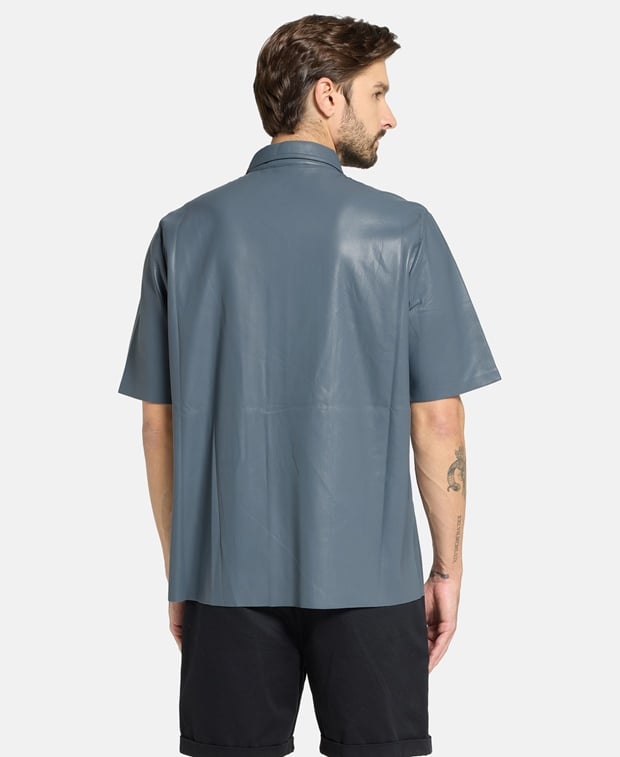 Nanushka Leather-look shirt