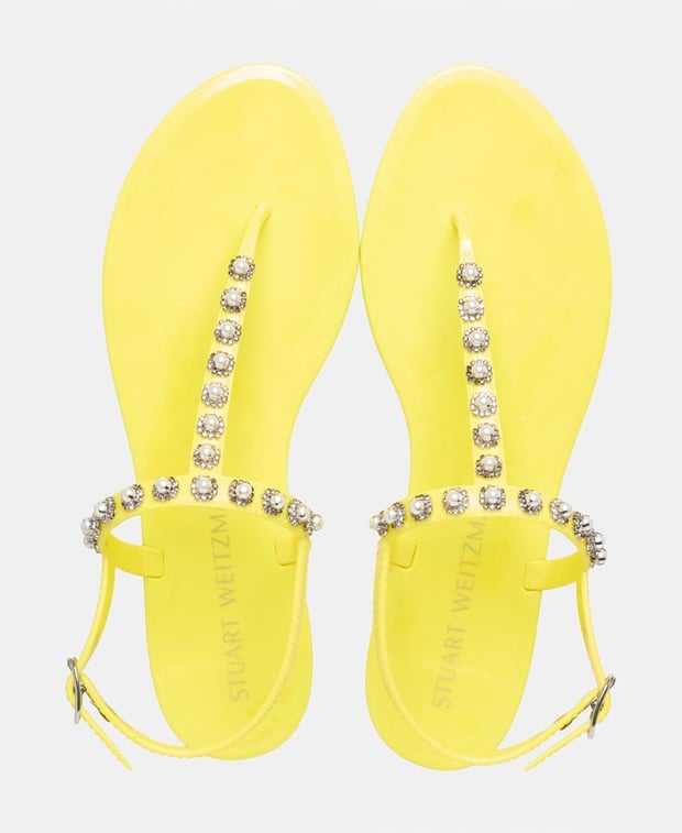 Stuart Weitzman Flip flops Neon Yellow