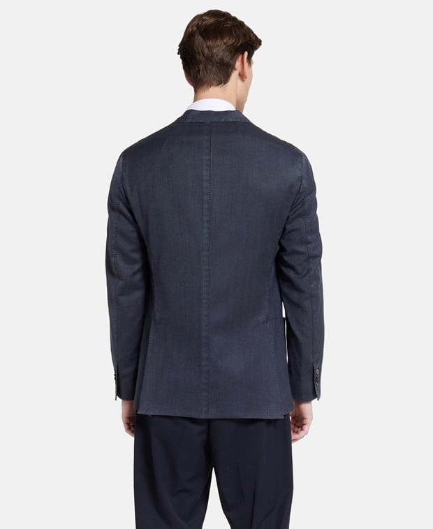 Boglioli Wool suit jacket Blue