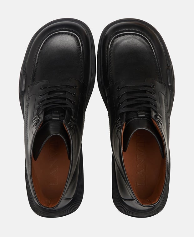 Lanvin FLASH X BOLD Lace-up ankle boot Black