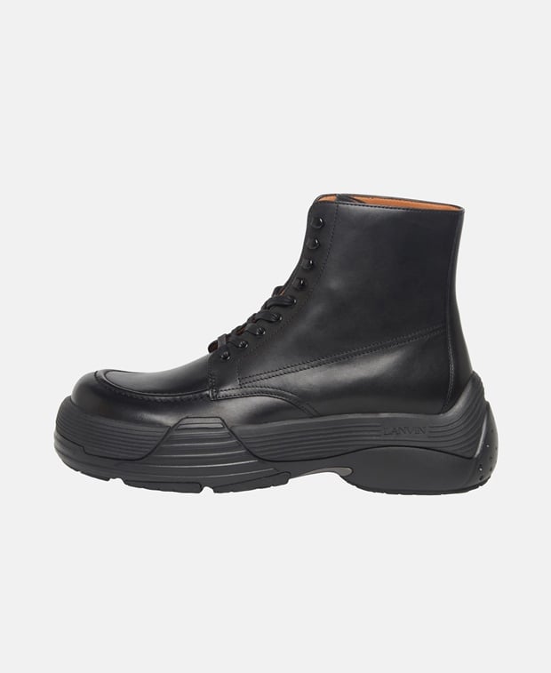Lanvin FLASH X BOLD Lace-up ankle boot Black
