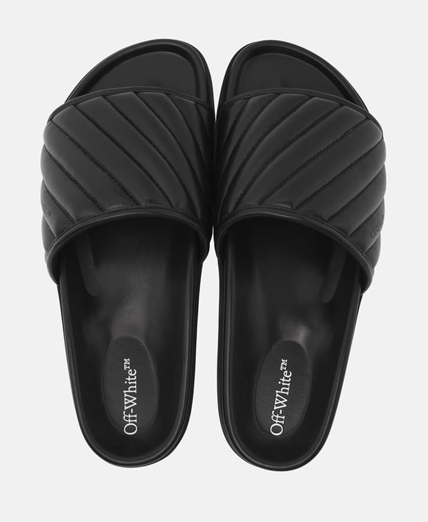 Off-White Duffle Slides Black