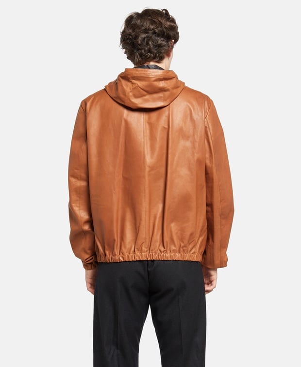 Dolce & Gabbana Leather blouson Brown