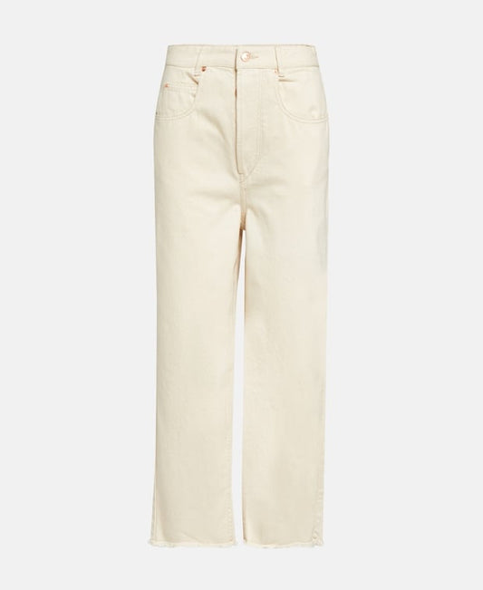Isabel Marant Laliskasr Straight leg jeans Ecru