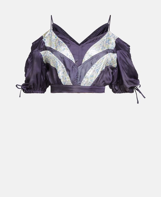 Isabel Marant Crop top Midnight Blue