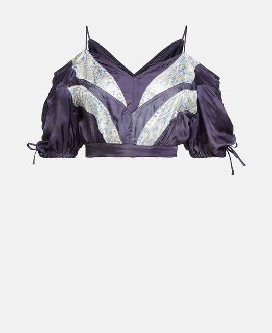Isabel Marant Crop top Midnight Blue