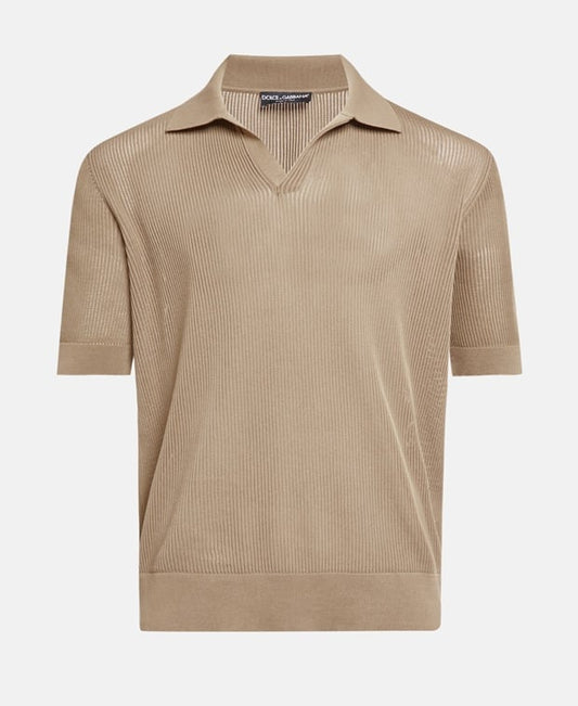 Knitted polo shirt