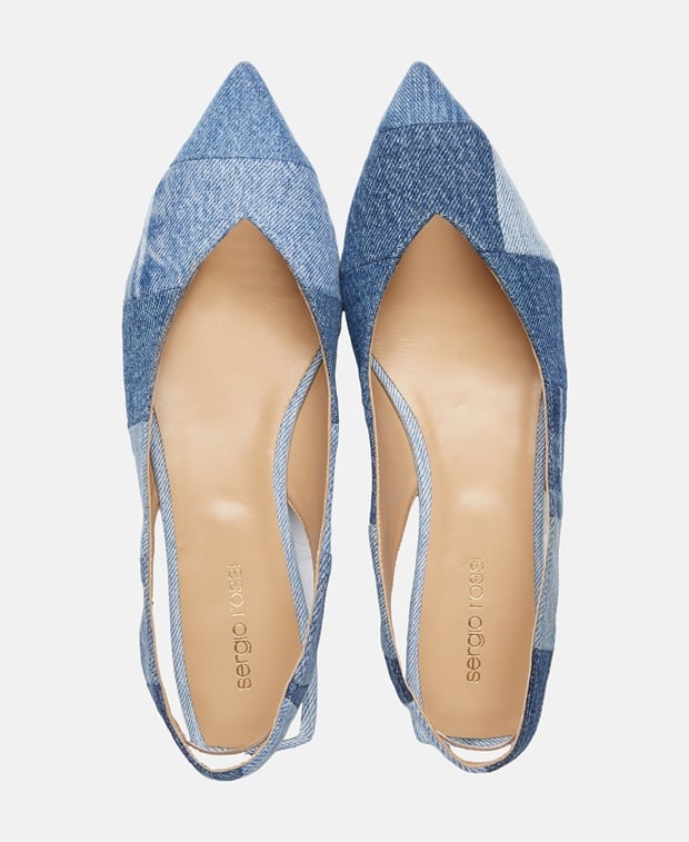 Sergio Rossi Slingback ballerina Blue