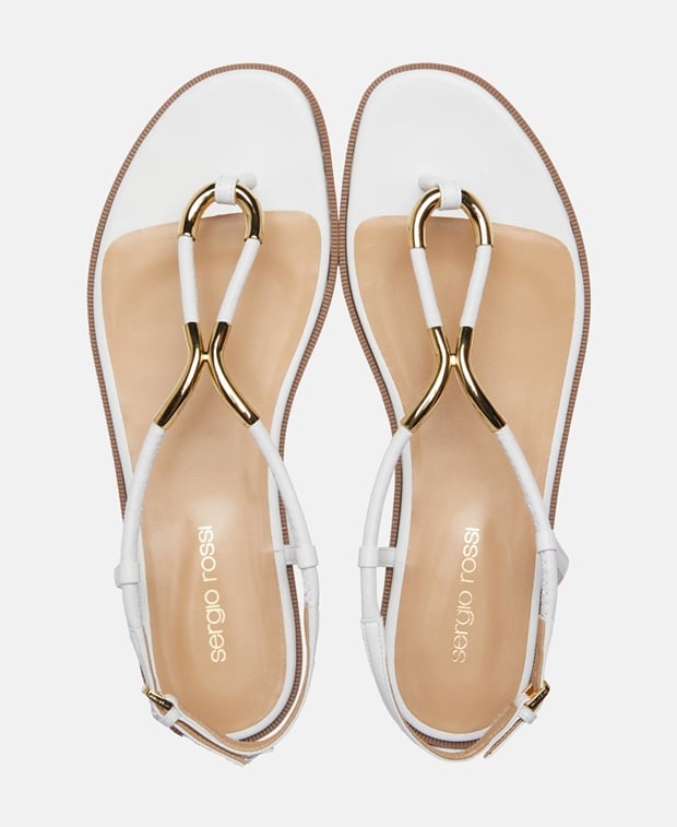 Sergio Rossi TWIS-TWIST Sandals White