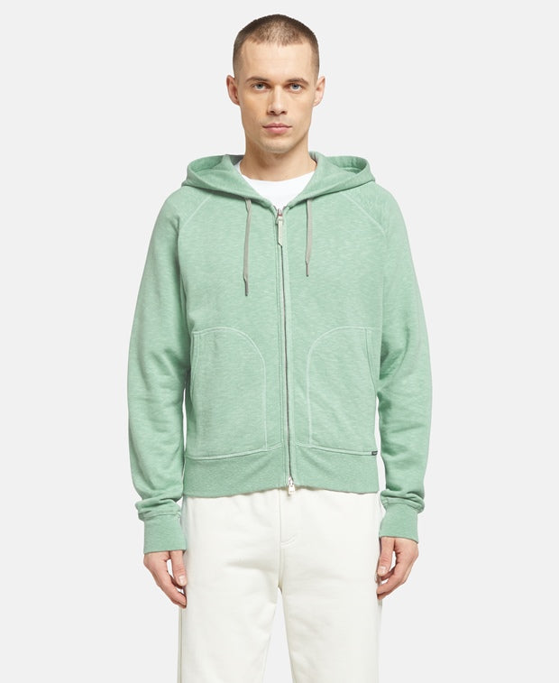 hooded sweat jacket