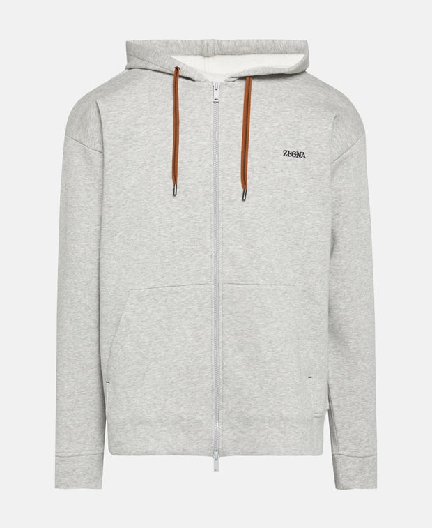 hooded sweat jacket