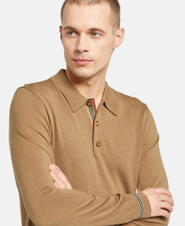 Knitted polo shirt